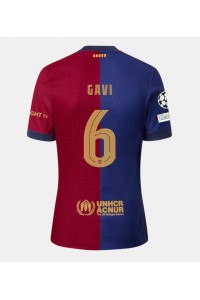 Barcelona Paez Gavi #6 Jalkapallovaatteet Kotipaita 2024-25 Lyhythihainen